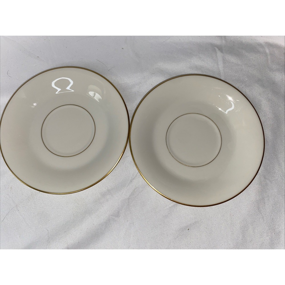 2 Jamestown Syracuse Saucers China Made In USA
